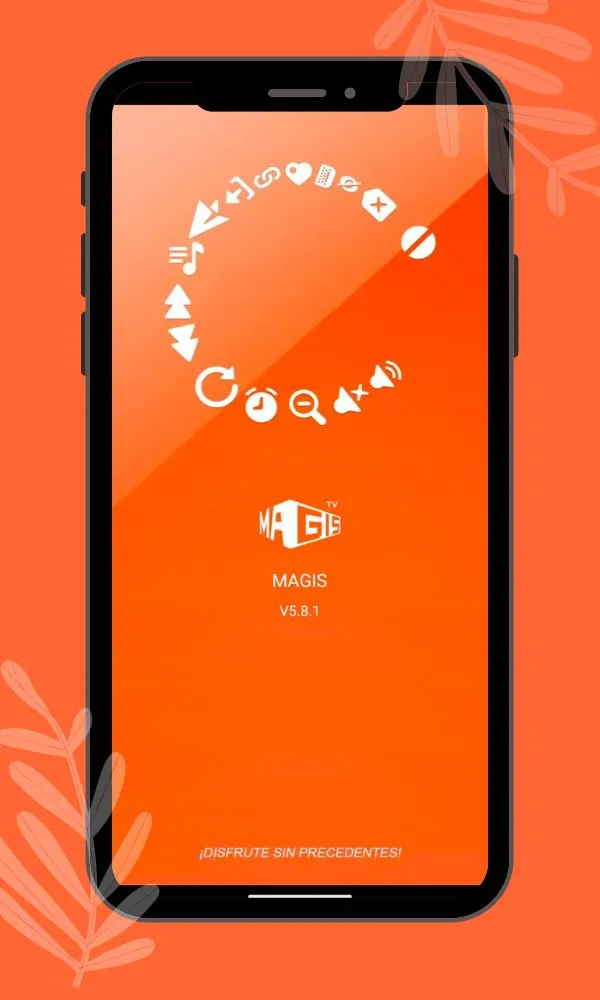 Pantalla de inicio de una aplicación